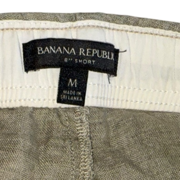 Banana Republic Linen 8 Inch Deck Shorts Green Size M - Picture 5 of 6